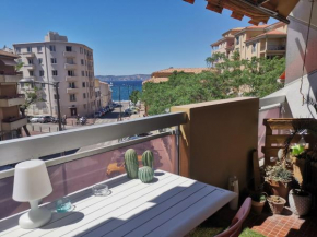 Terrasse vue mer au Vallon des Auffes - Studio 30m²